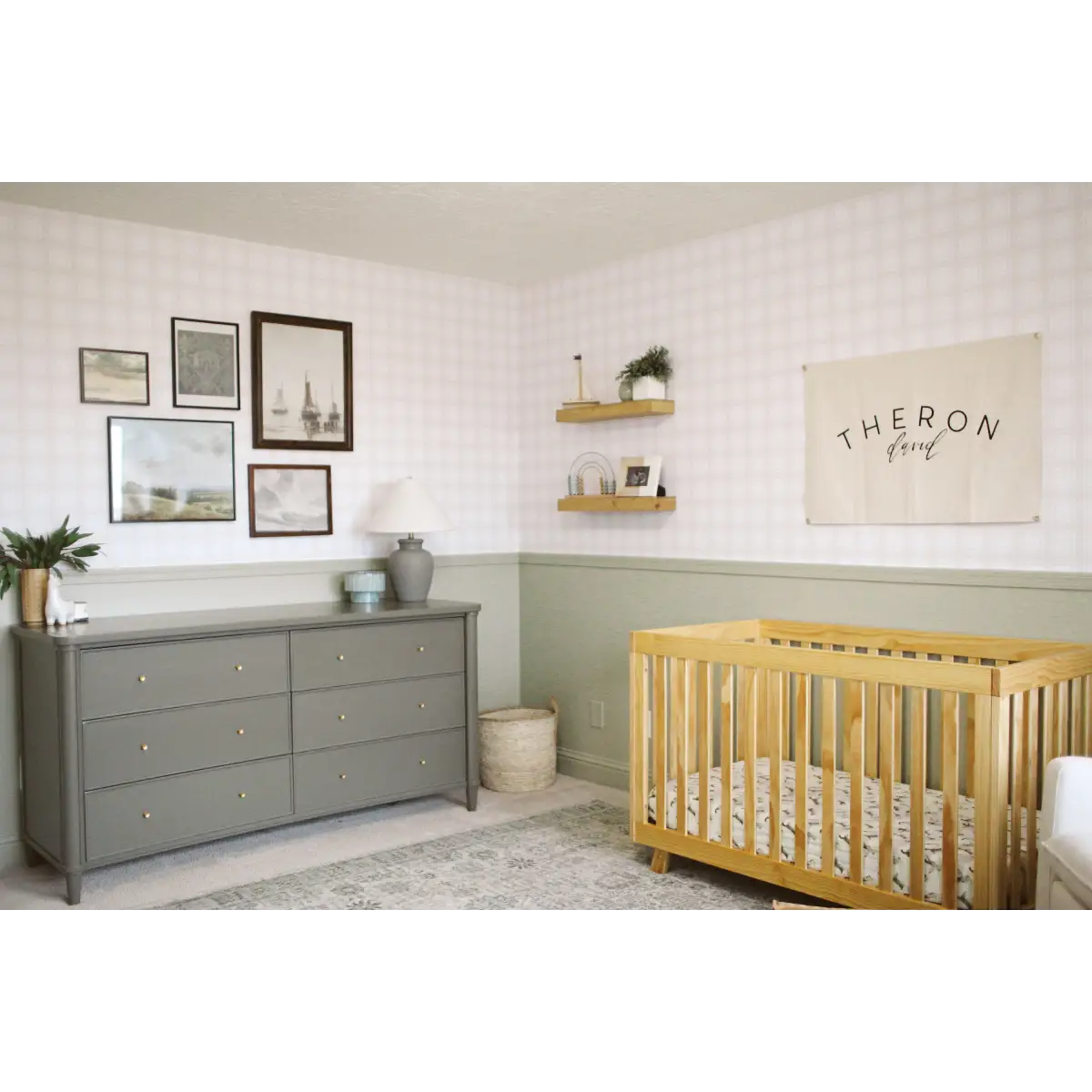 Sampson Wallpaper - Plaid Gingham - Loomwell Home Goods