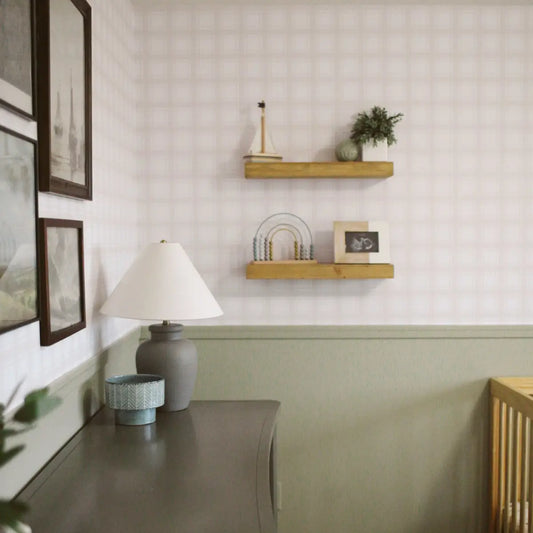 Sampson Wallpaper - Plaid Gingham - Loomwell Home Goods