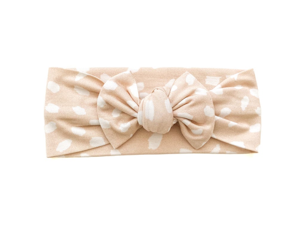 Knotted Headband - Sand Spotted - Harp Angel Boutique