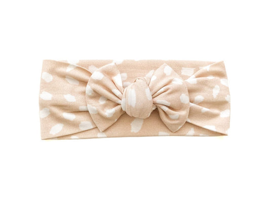 Knotted Headband - Sand Spotted - Harp Angel Boutique