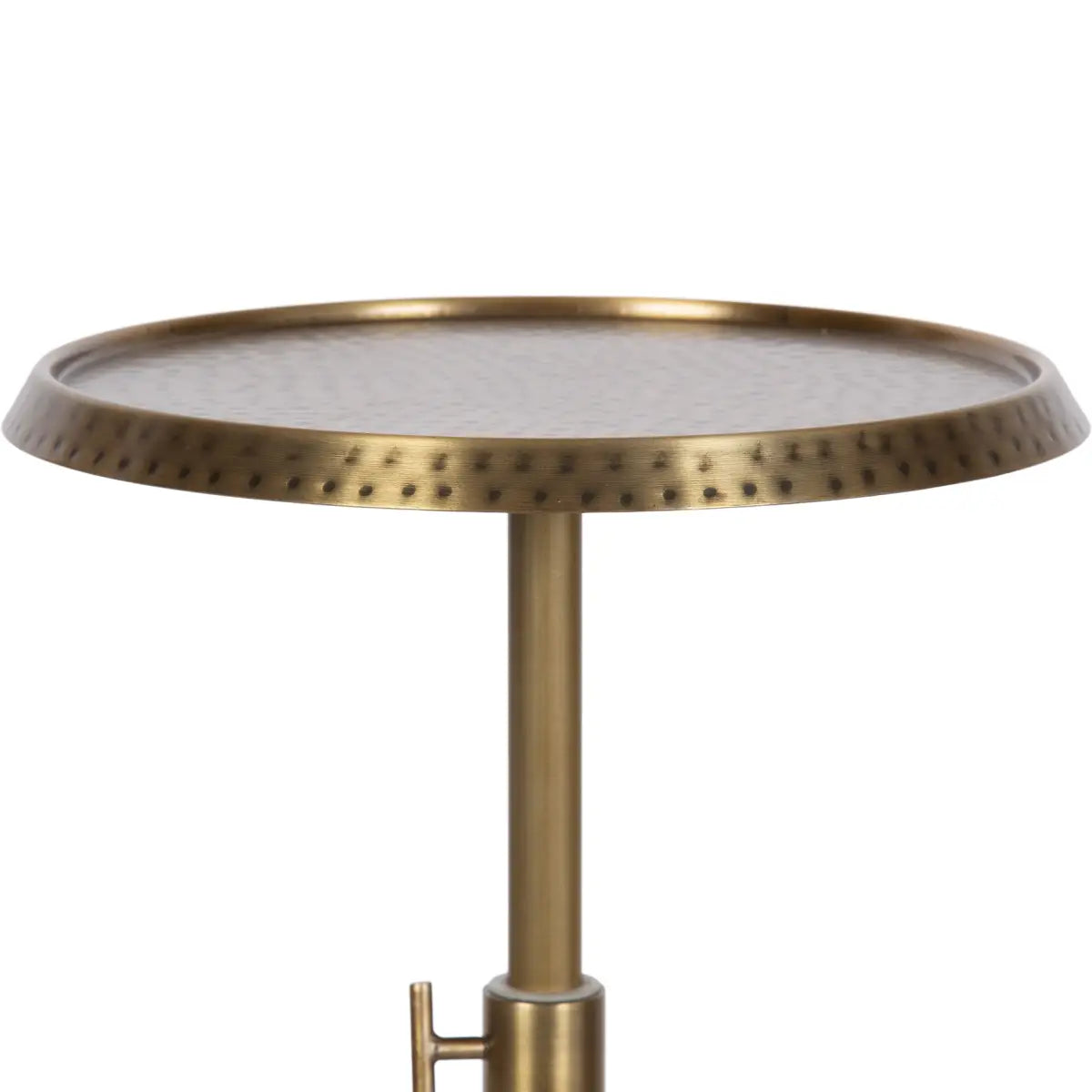Sanzo Hammered Metal Cocktail Table or Plant Stand - kateandlaurel