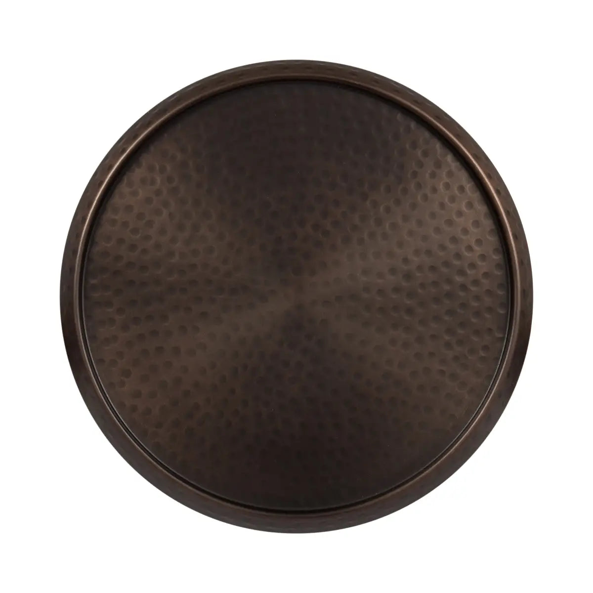 Sanzo Hammered Metal Cocktail Table or Plant Stand - kateandlaurel