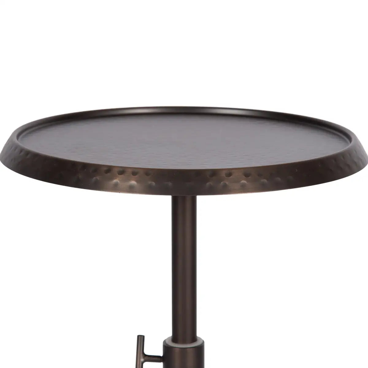 Sanzo Hammered Metal Cocktail Table or Plant Stand - kateandlaurel