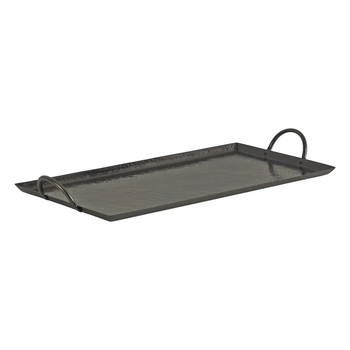 Sanzo Hammered Rectangle Metal Tray - kateandlaurel