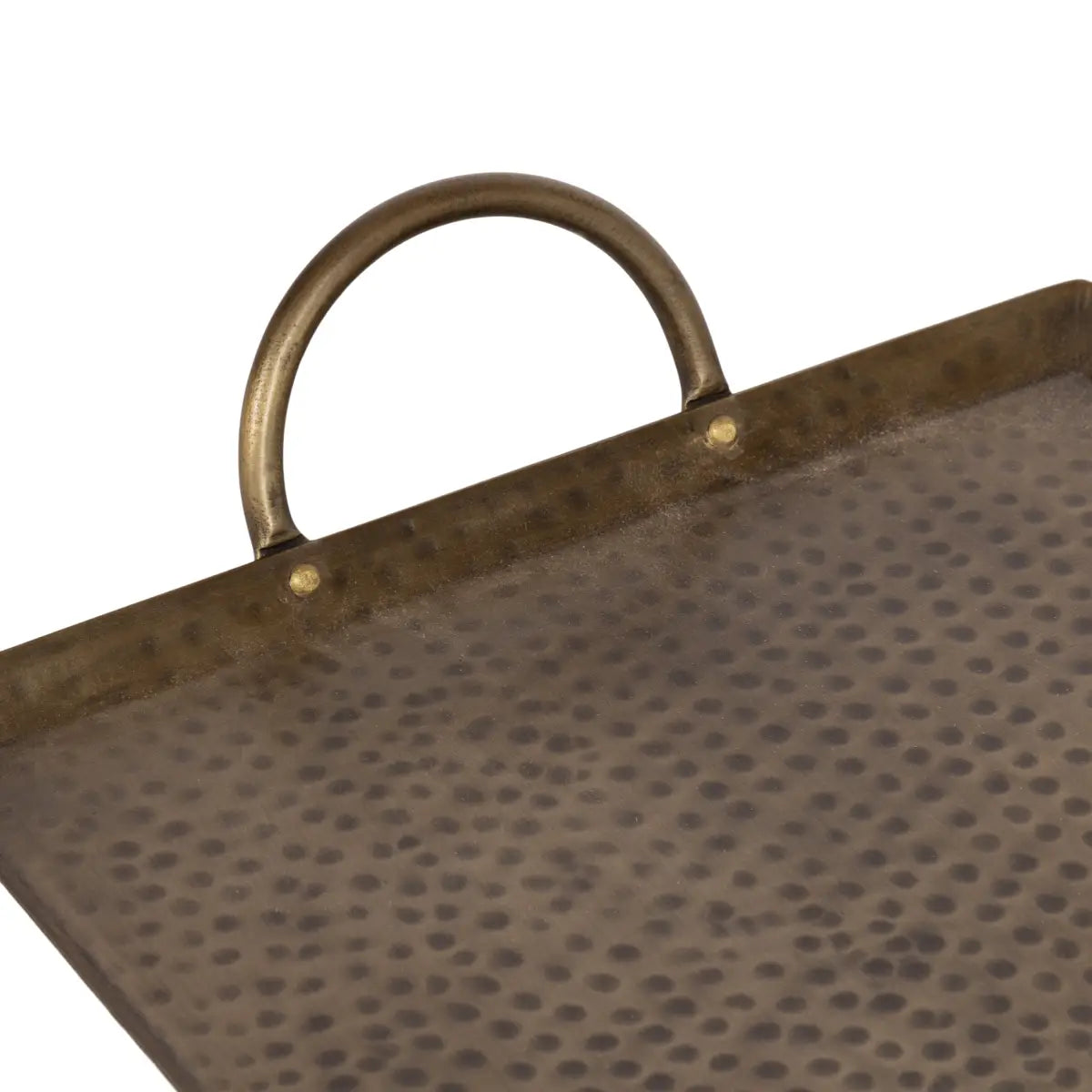Sanzo Hammered Rectangle Metal Tray - kateandlaurel