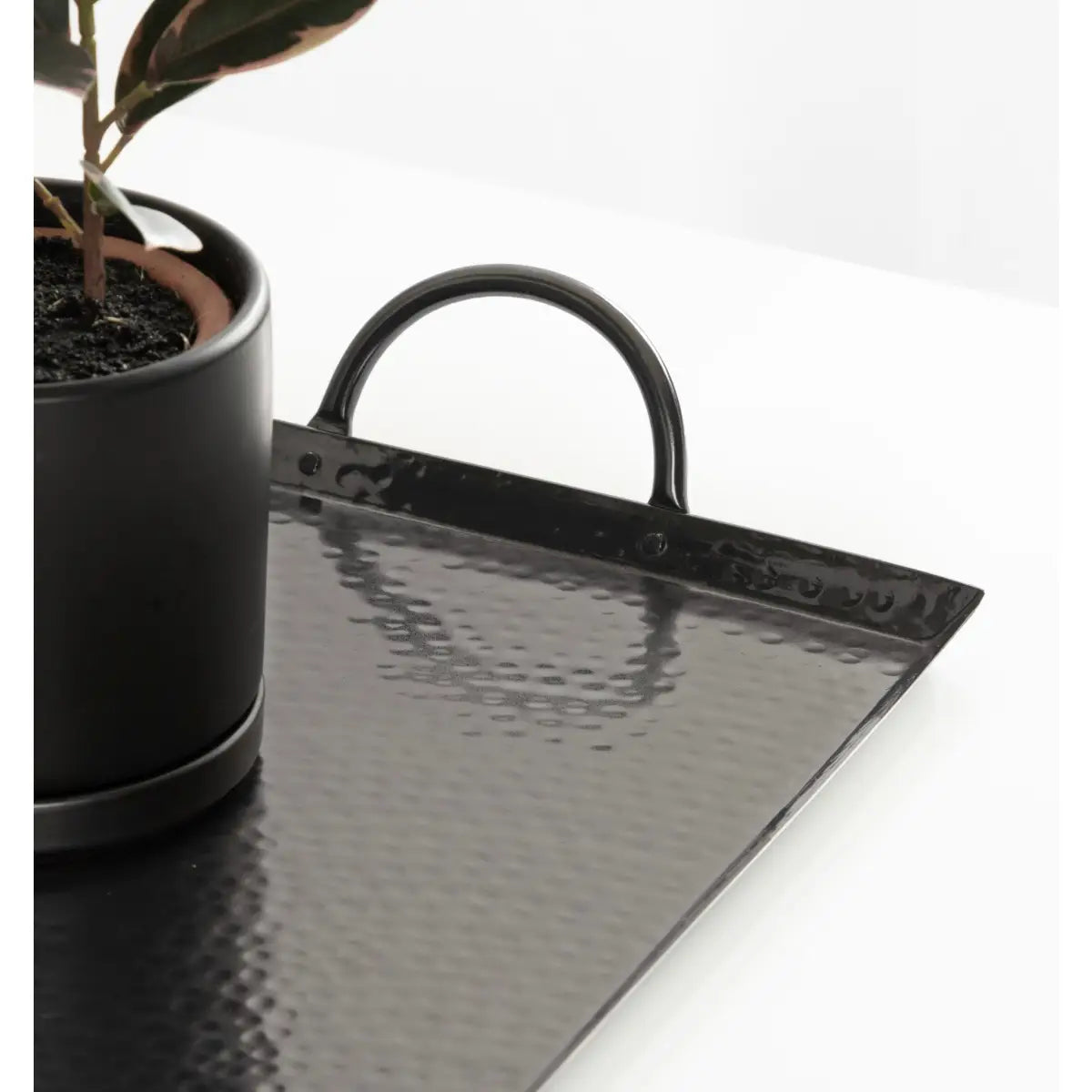 Sanzo Hammered Rectangle Metal Tray - kateandlaurel
