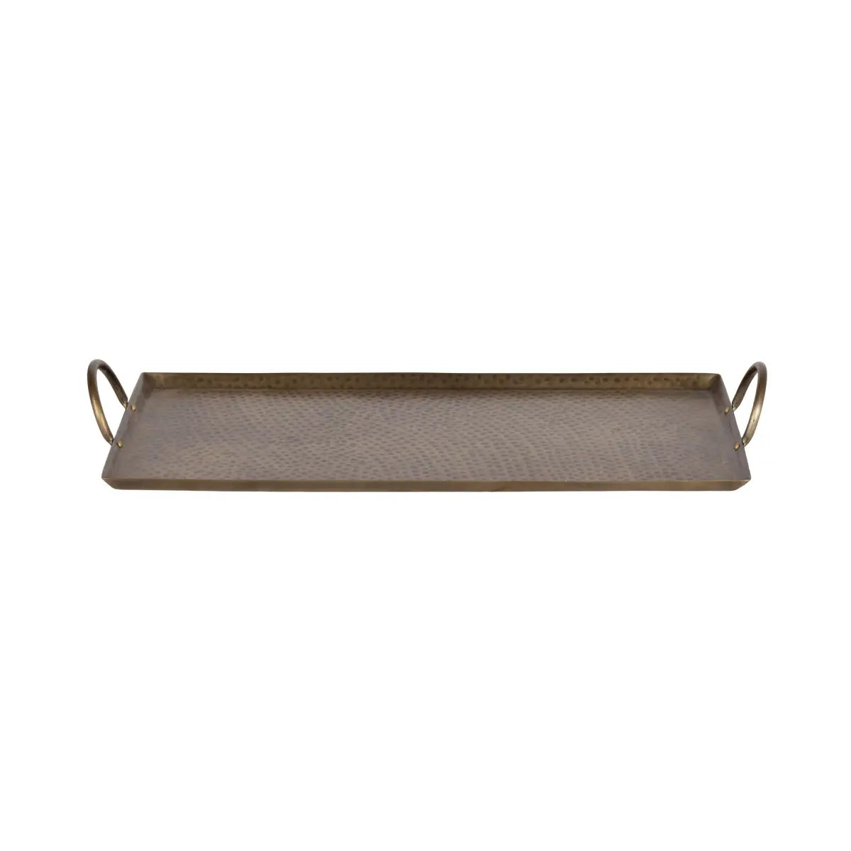 Sanzo Hammered Rectangle Metal Tray - kateandlaurel