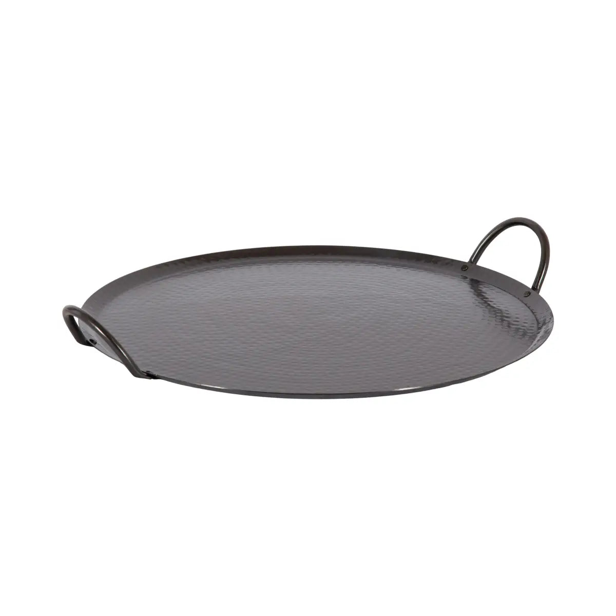 Sanzo Hammered Round Metal Tray - Pewter - kateandlaurel