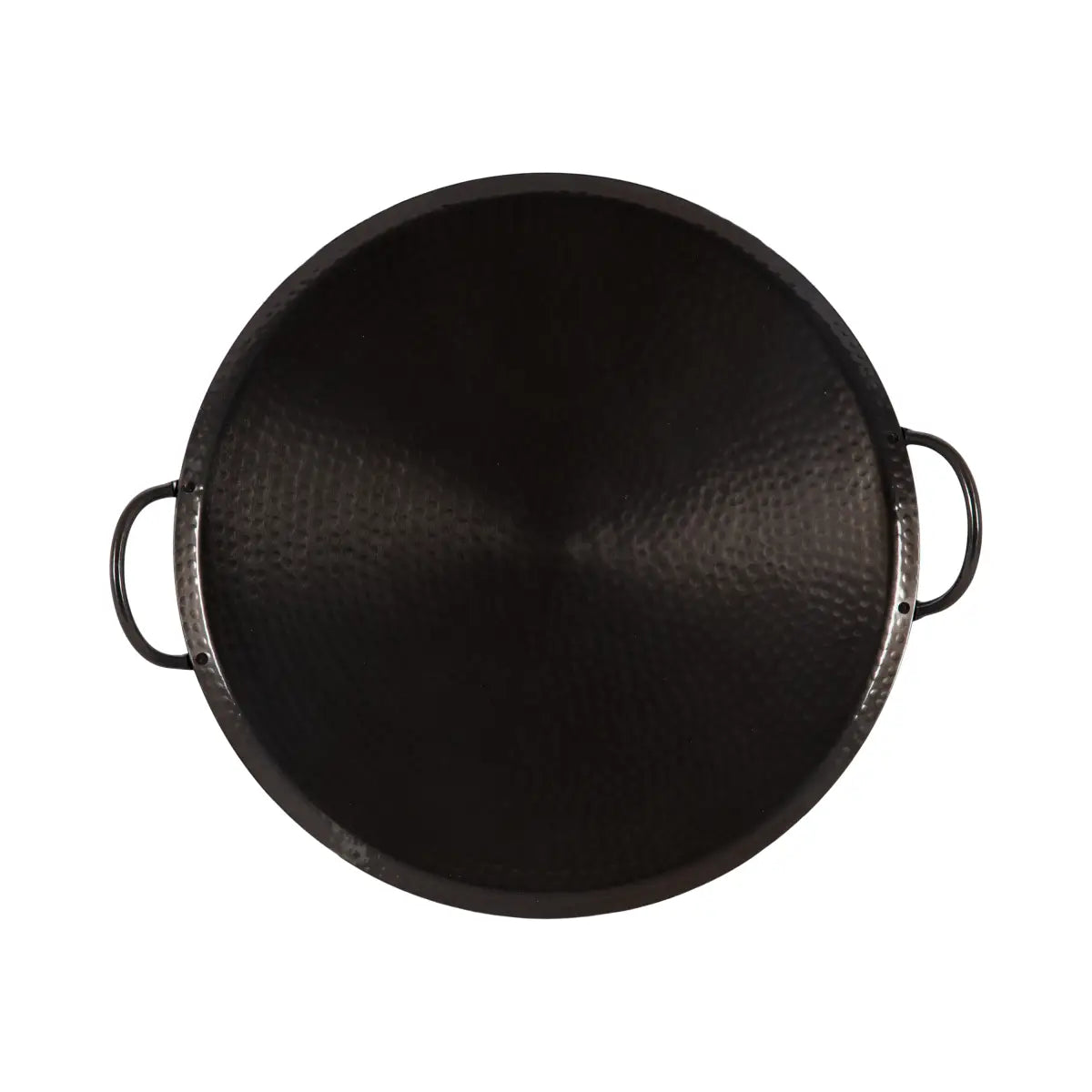 Sanzo Hammered Round Metal Tray - kateandlaurel