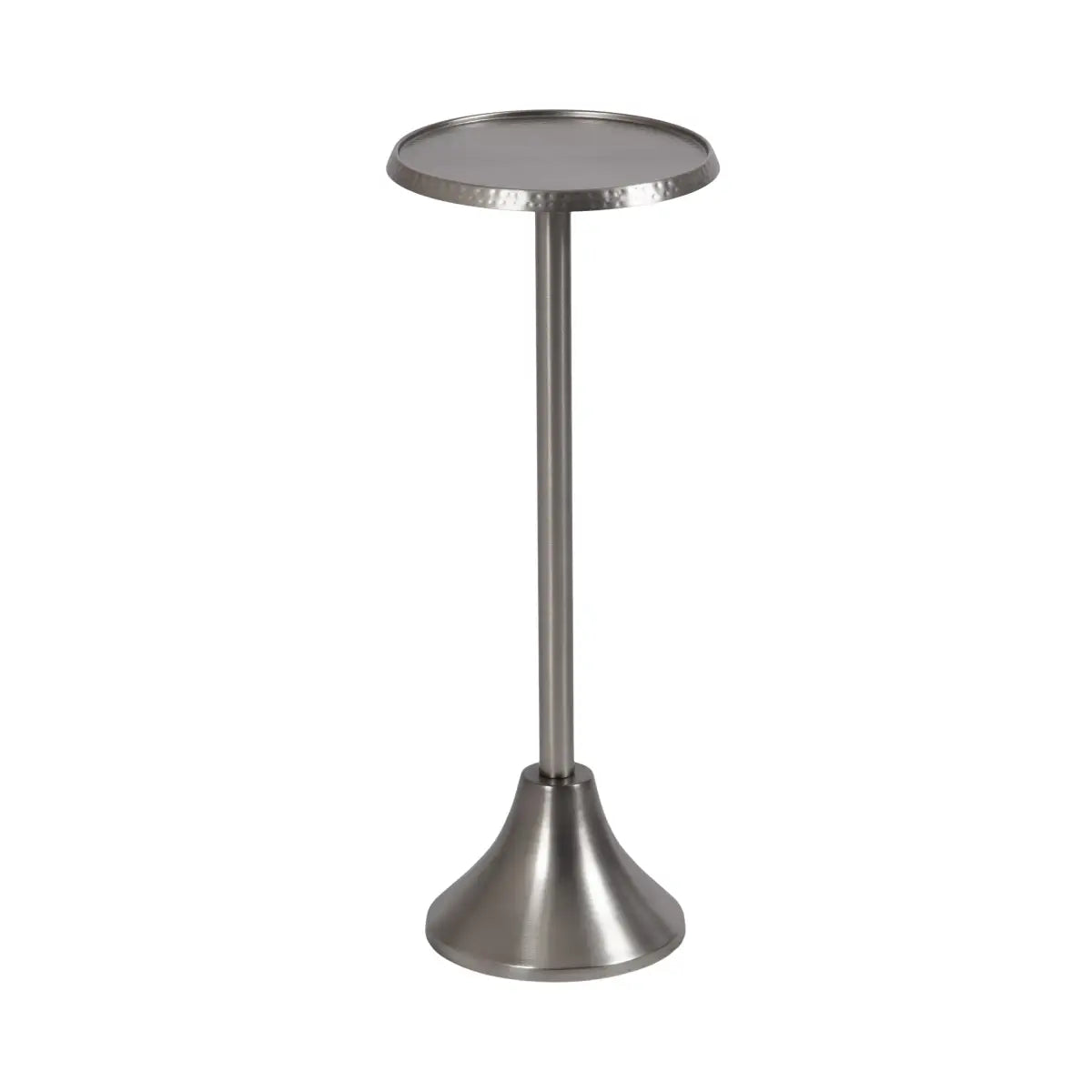 Sanzo Metal Cocktail Table or Plant Stand - Antique Silver / 9x9x23 - kateandlaurel
