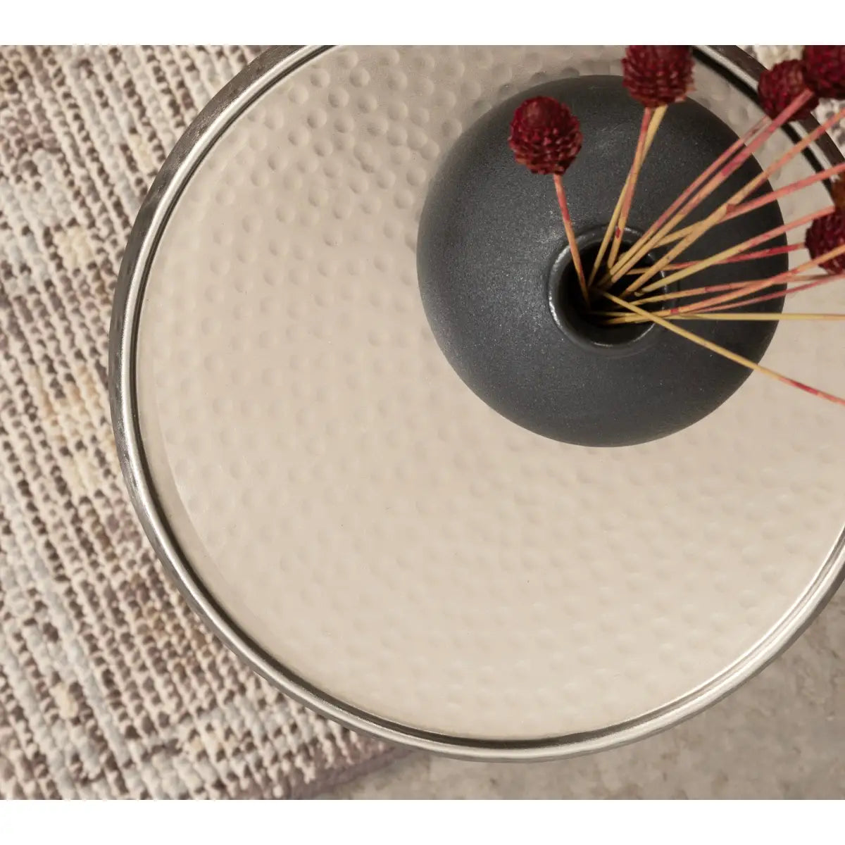 Sanzo Metal Cocktail Table or Plant Stand - kateandlaurel