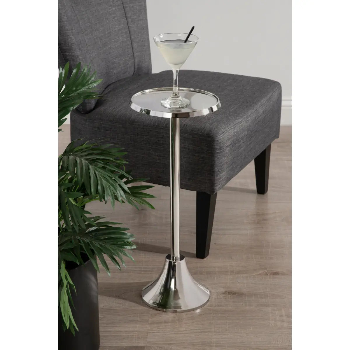 Sanzo Metal Cocktail Table or Plant Stand - kateandlaurel