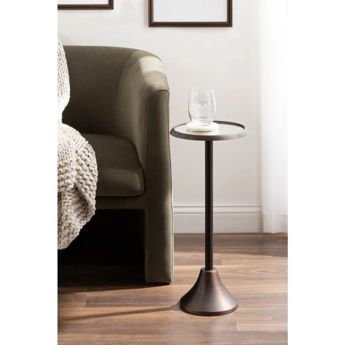 Sanzo Metal Cocktail Table or Plant Stand - kateandlaurel