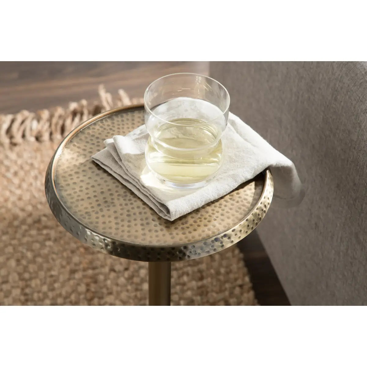 Sanzo Metal Cocktail Table or Plant Stand - kateandlaurel