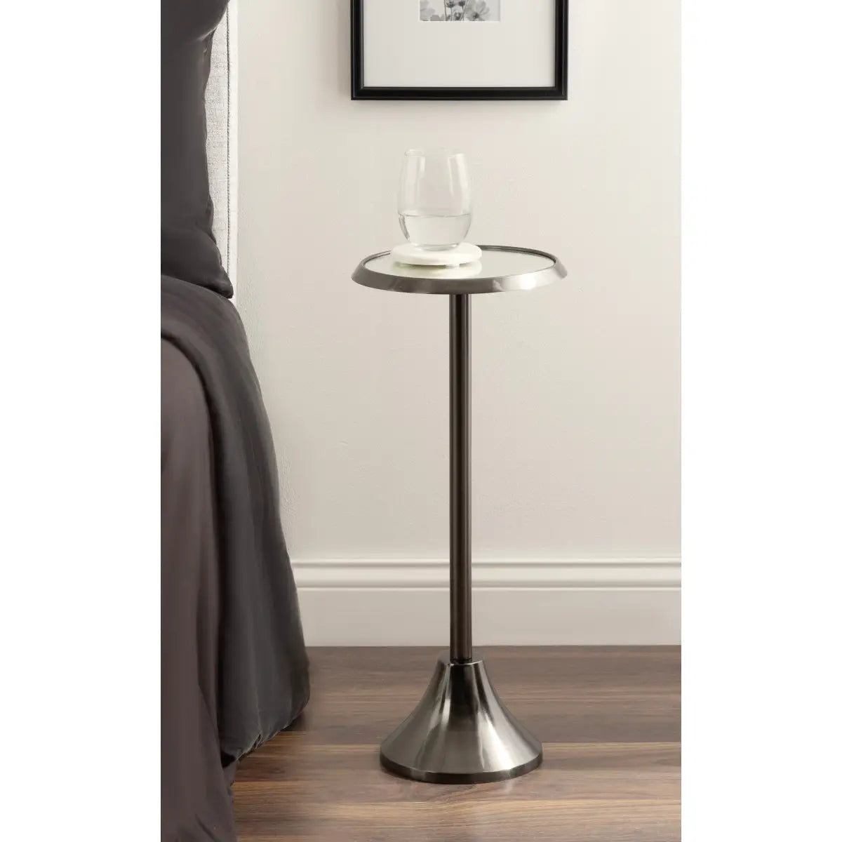 Sanzo Metal Cocktail Table or Plant Stand - kateandlaurel