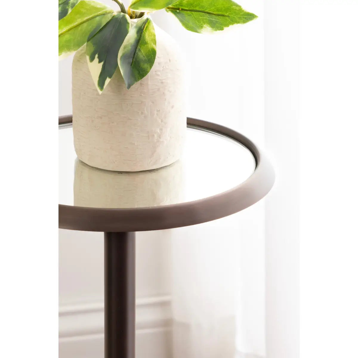 Sanzo Metal Cocktail Table or Plant Stand - kateandlaurel