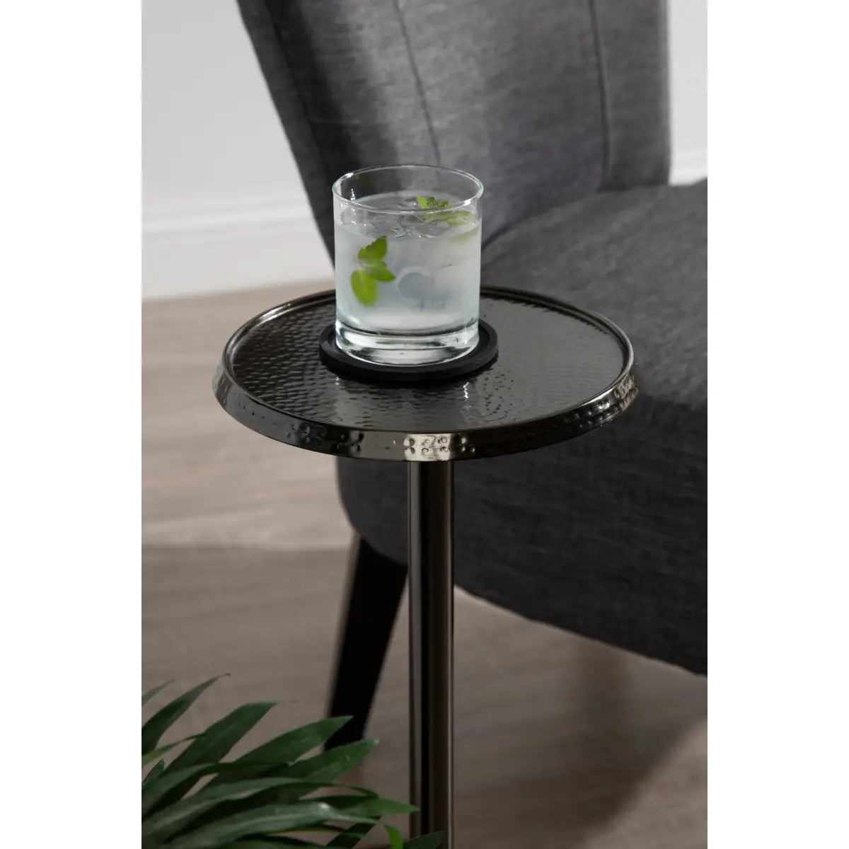 Sanzo Metal Cocktail Table or Plant Stand - kateandlaurel