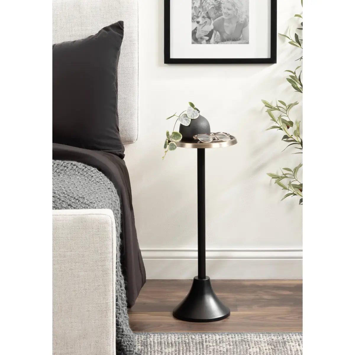 Sanzo Metal Cocktail Table or Plant Stand - kateandlaurel