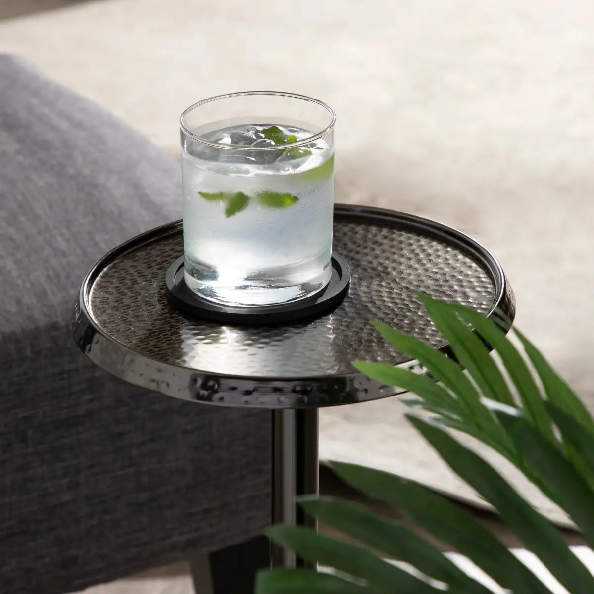 Sanzo Metal Cocktail Table or Plant Stand - kateandlaurel