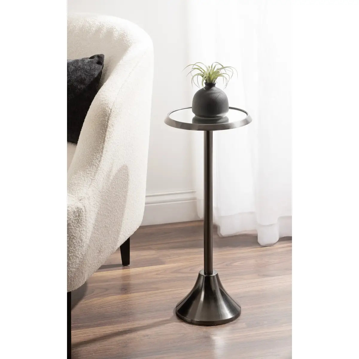 Sanzo Metal Cocktail Table or Plant Stand - kateandlaurel