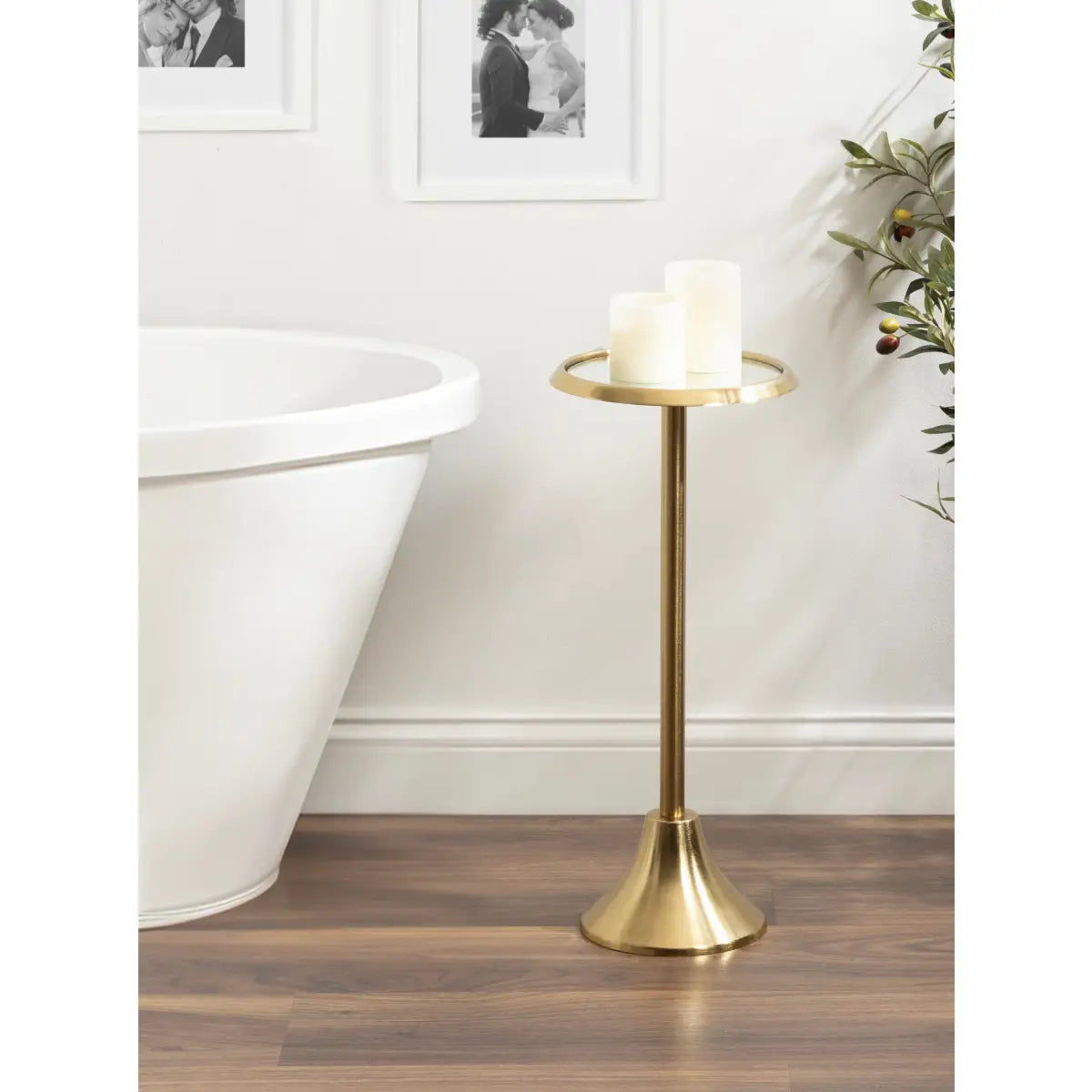 Sanzo Metal Cocktail Table or Plant Stand - kateandlaurel