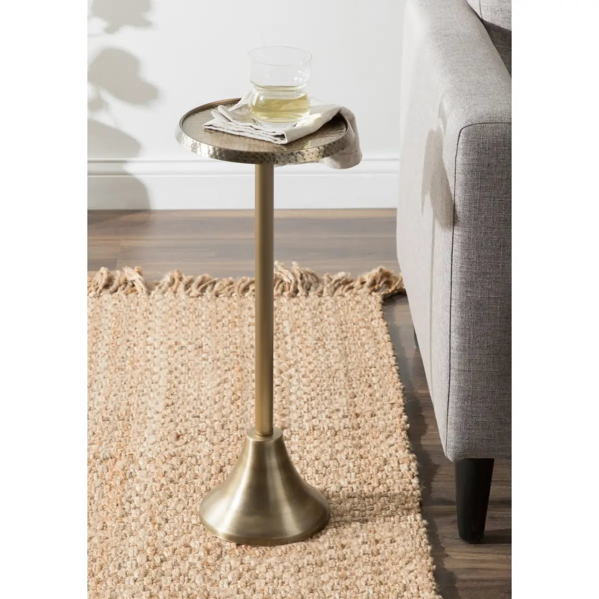 Sanzo Metal Cocktail Table or Plant Stand - kateandlaurel