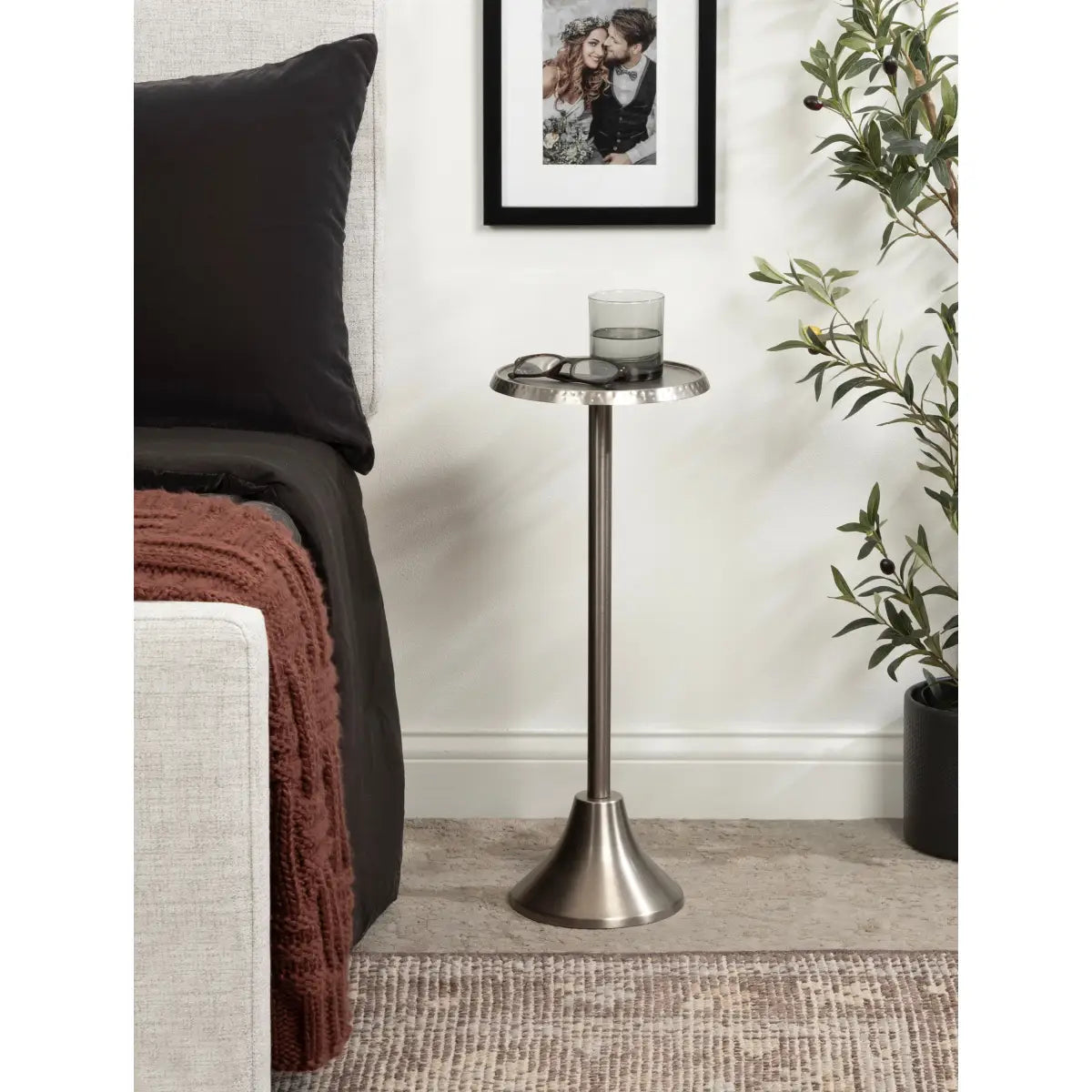 Sanzo Metal Cocktail Table or Plant Stand - kateandlaurel