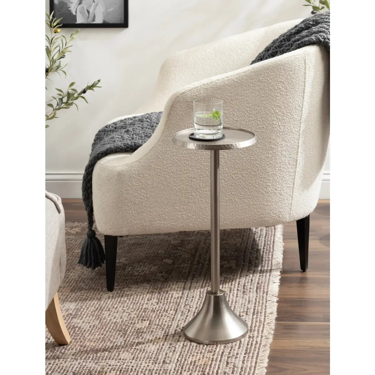 Sanzo Metal Cocktail Table or Plant Stand - kateandlaurel