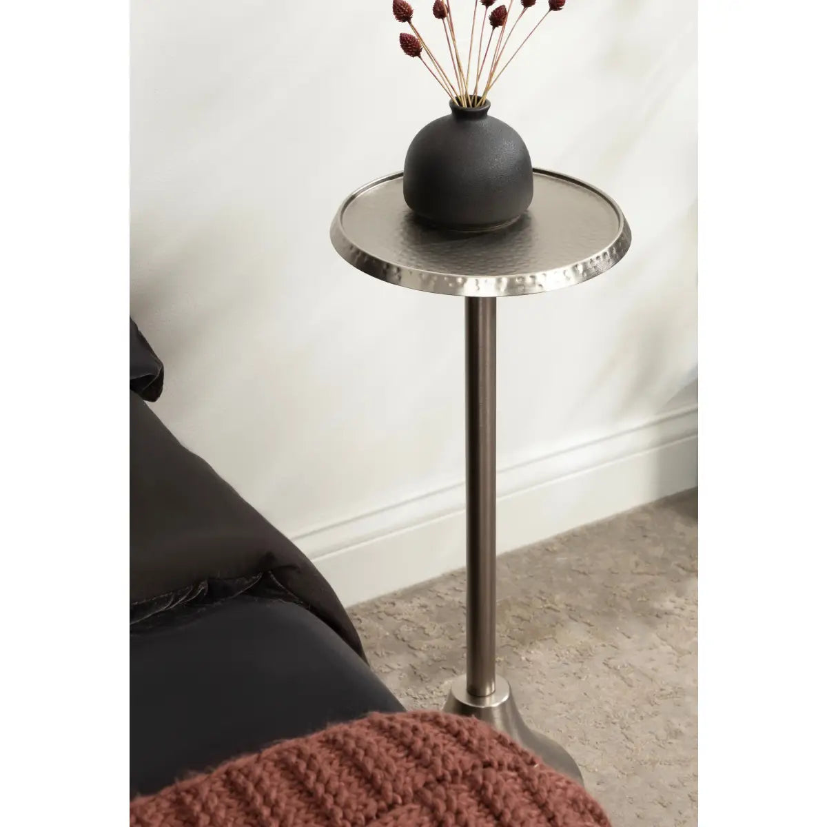 Sanzo Metal Cocktail Table or Plant Stand - kateandlaurel