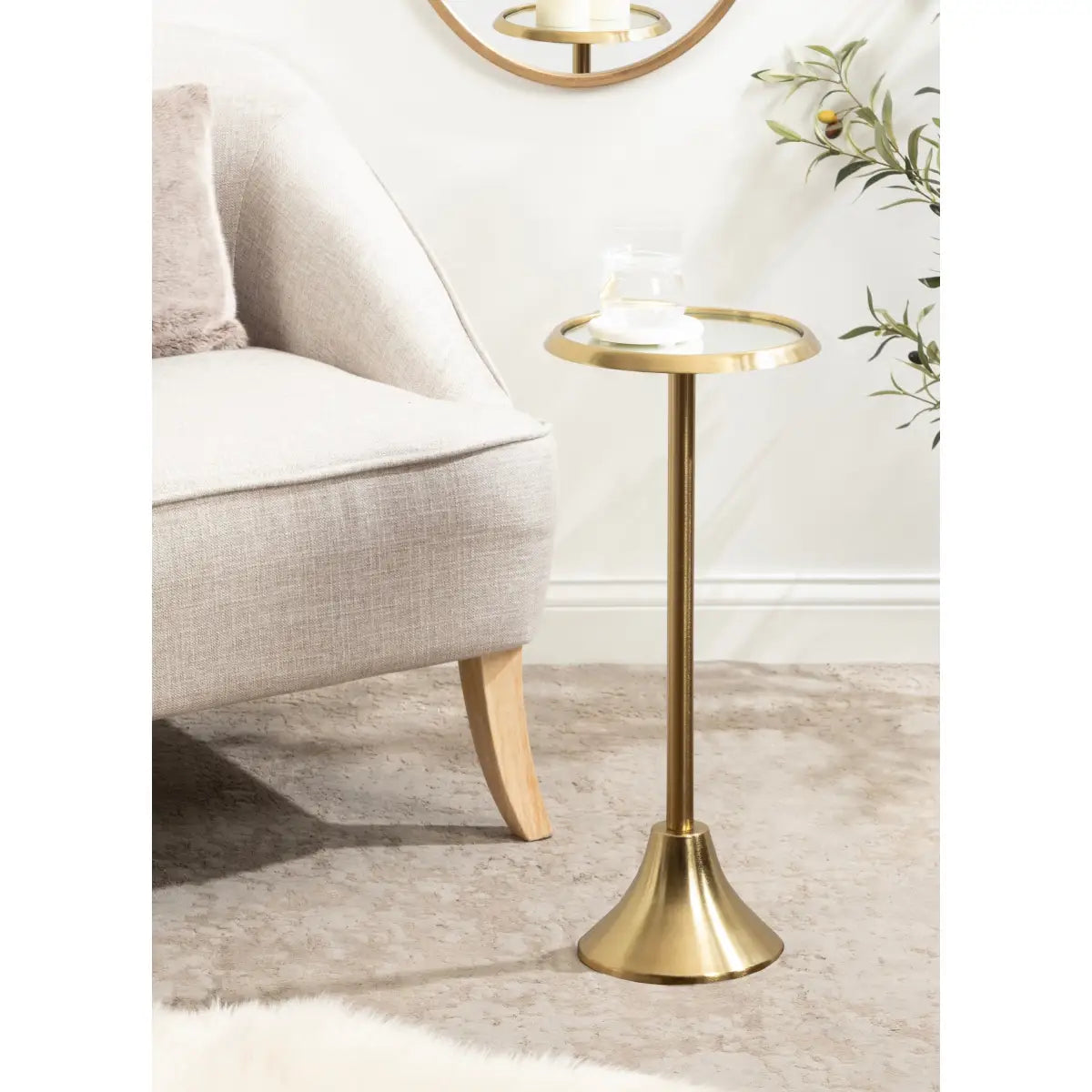 Sanzo Metal Cocktail Table or Plant Stand - kateandlaurel