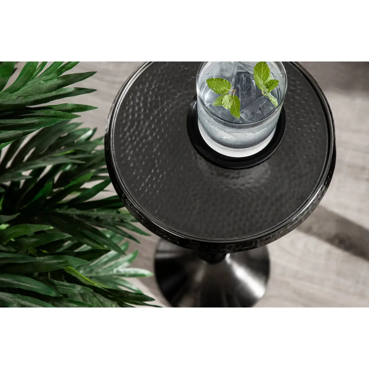 Sanzo Metal Cocktail Table or Plant Stand - kateandlaurel