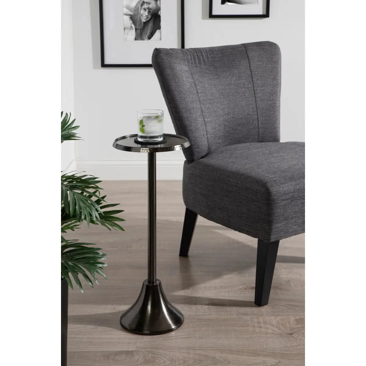 Sanzo Metal Cocktail Table or Plant Stand - kateandlaurel