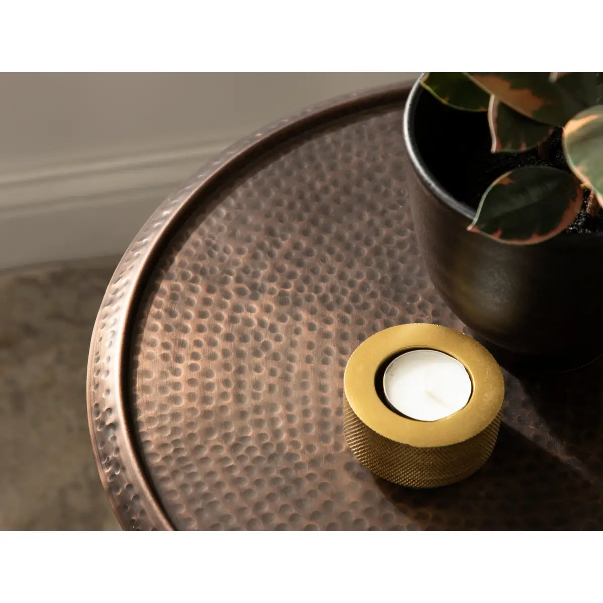 Sanzo Metal Side Table or Plant Stand - kateandlaurel