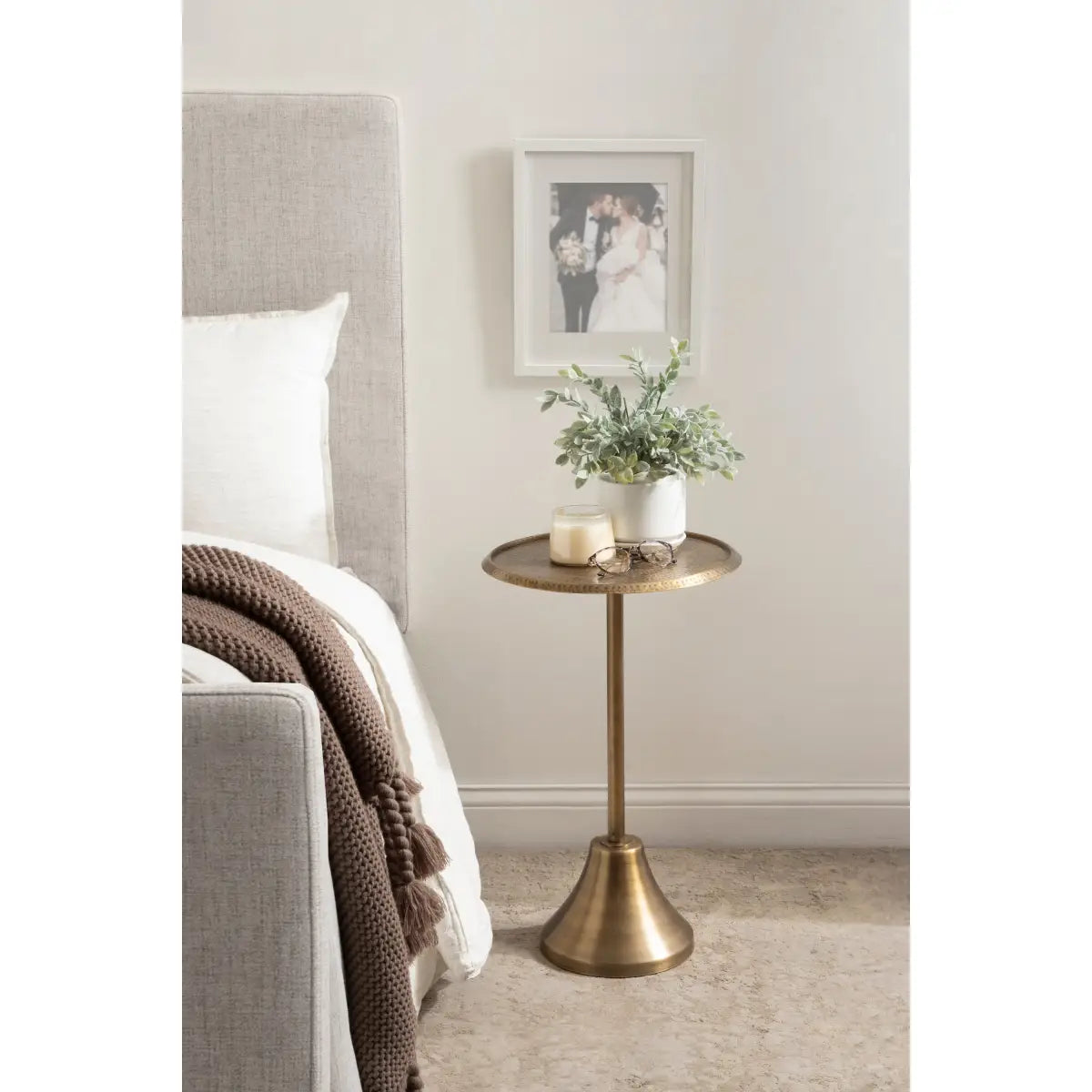 Sanzo Metal Side Table or Plant Stand - kateandlaurel