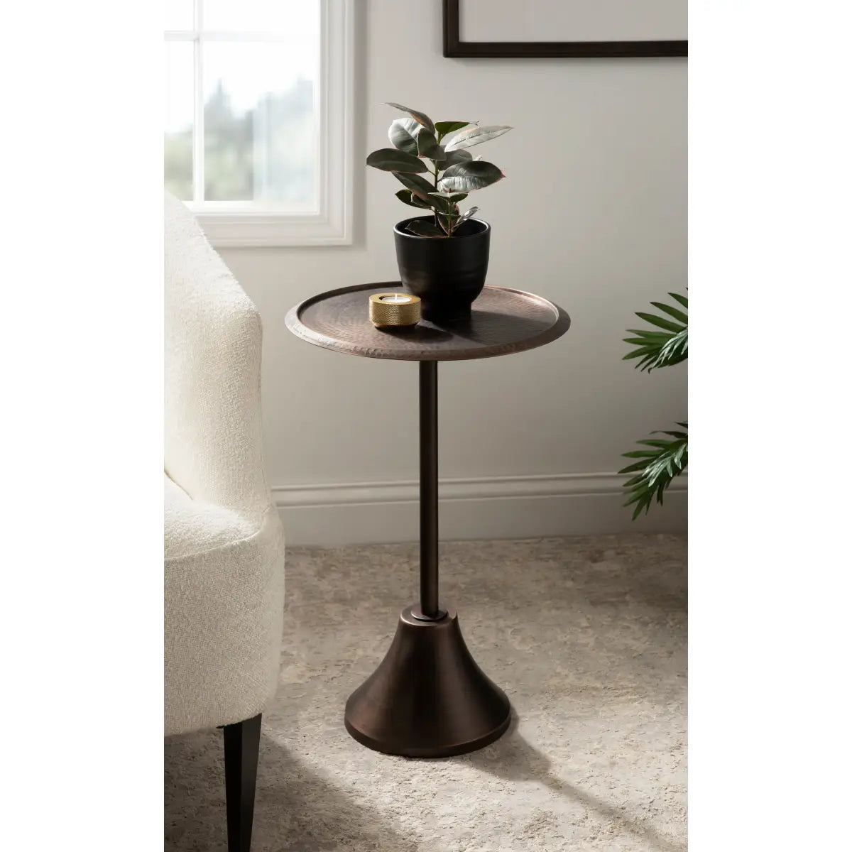 Sanzo Metal Side Table or Plant Stand - kateandlaurel