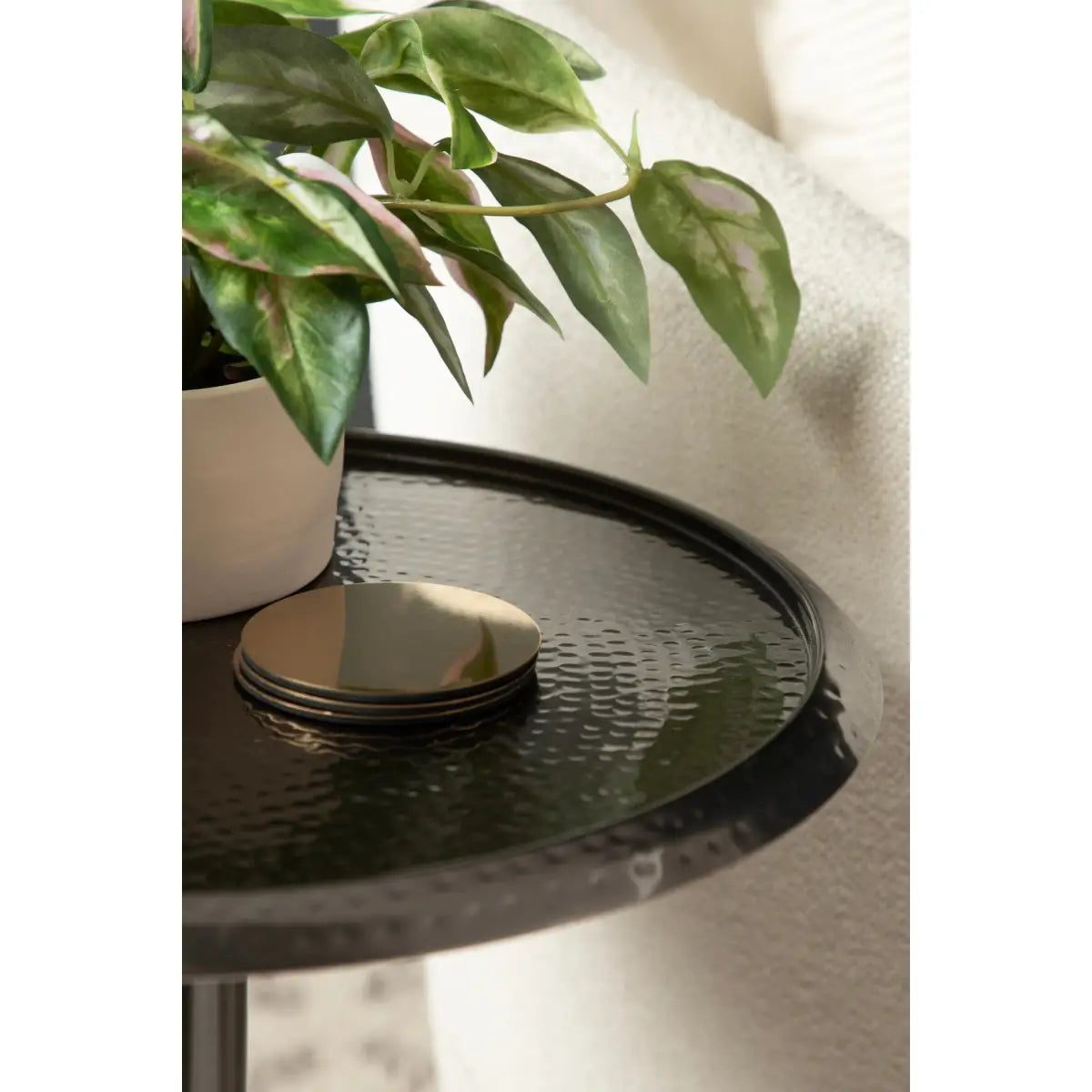 Sanzo Metal Side Table or Plant Stand - kateandlaurel