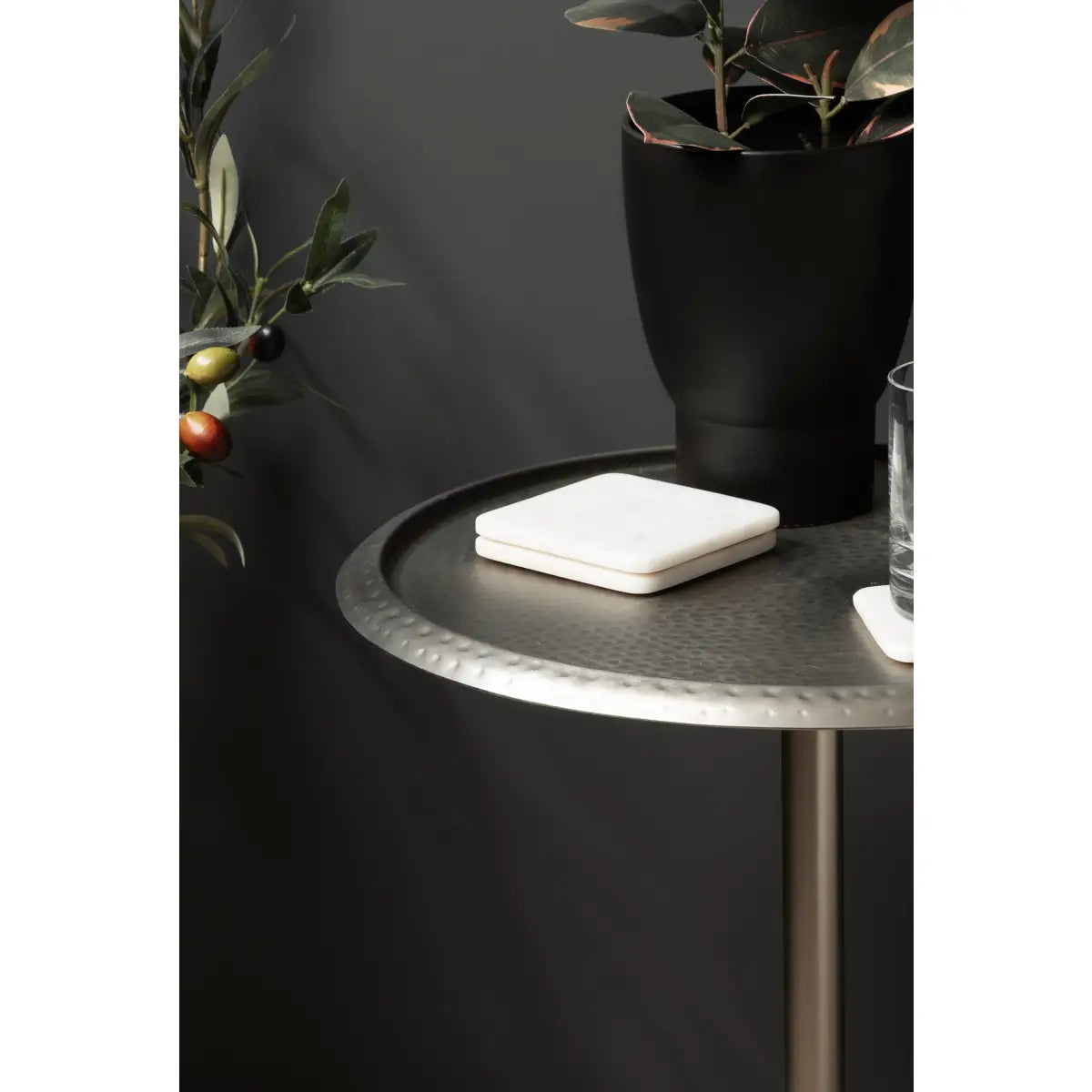 Sanzo Metal Side Table or Plant Stand - kateandlaurel