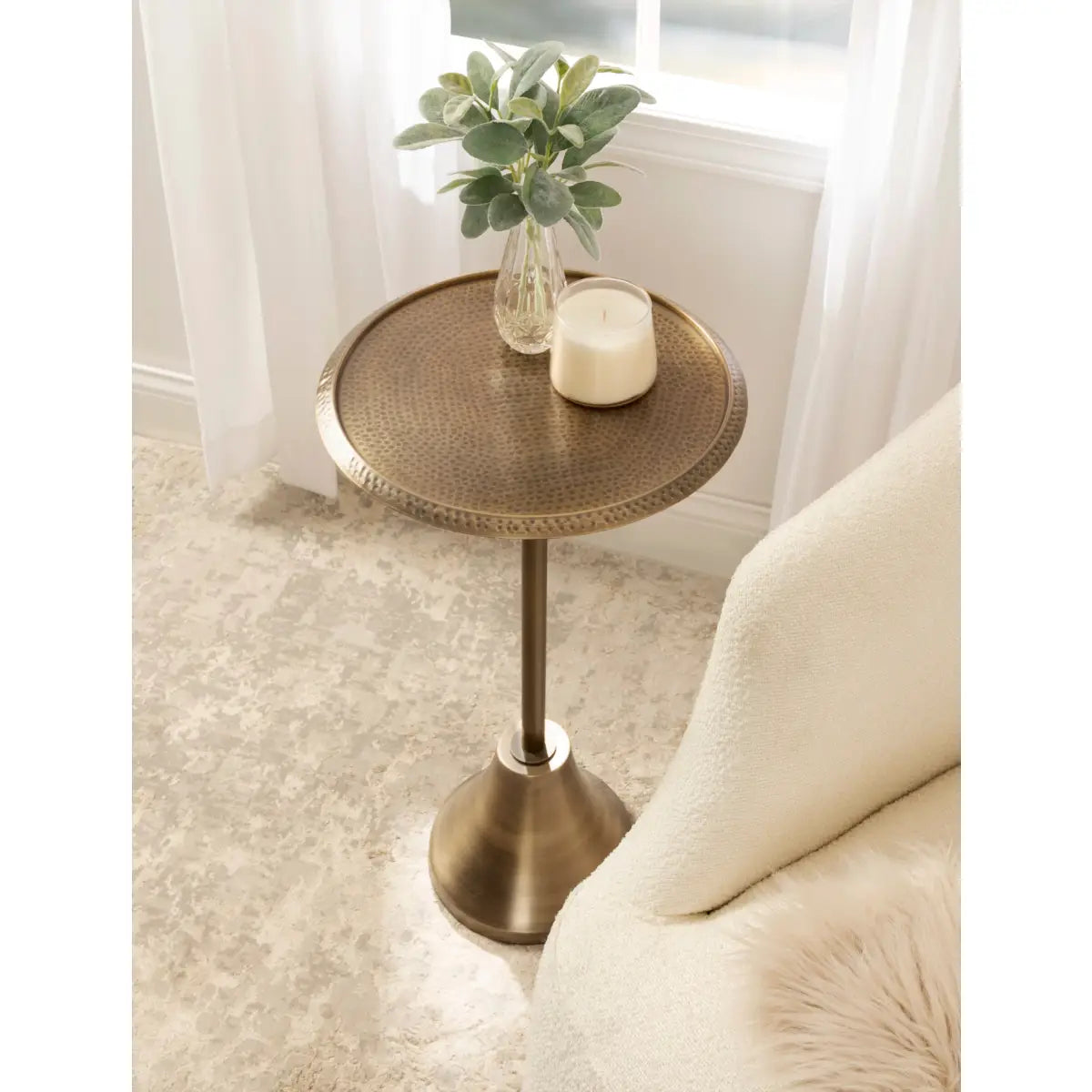 Sanzo Metal Side Table or Plant Stand - kateandlaurel