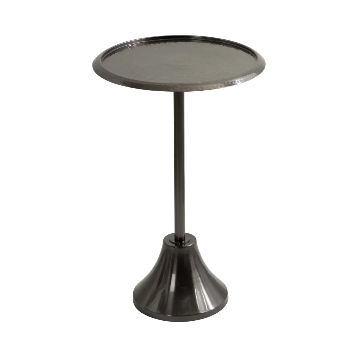 Sanzo Metal Side Table or Plant Stand - Pewter - kateandlaurel