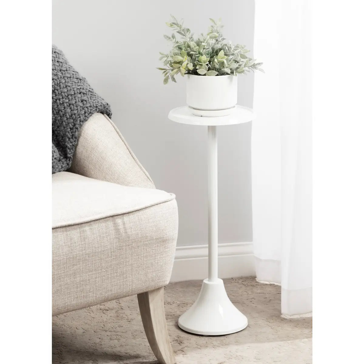 Sanzo Outdoor Metal Drink Table - kateandlaurel