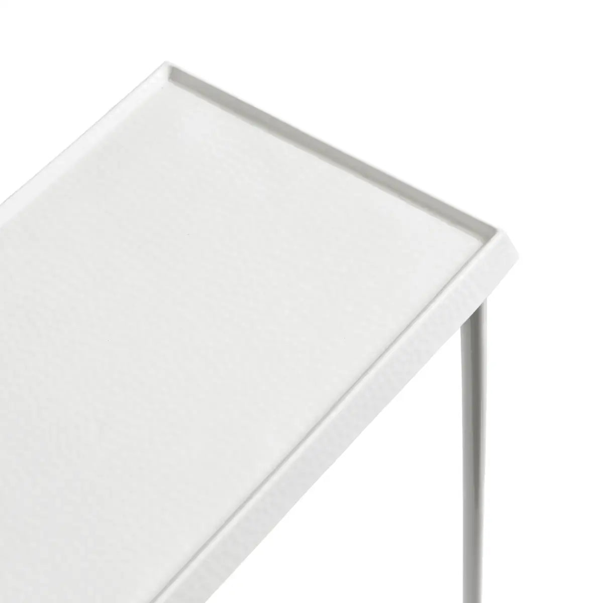 Sanzo Hammered Metal Slim Side Table - kateandlaurel