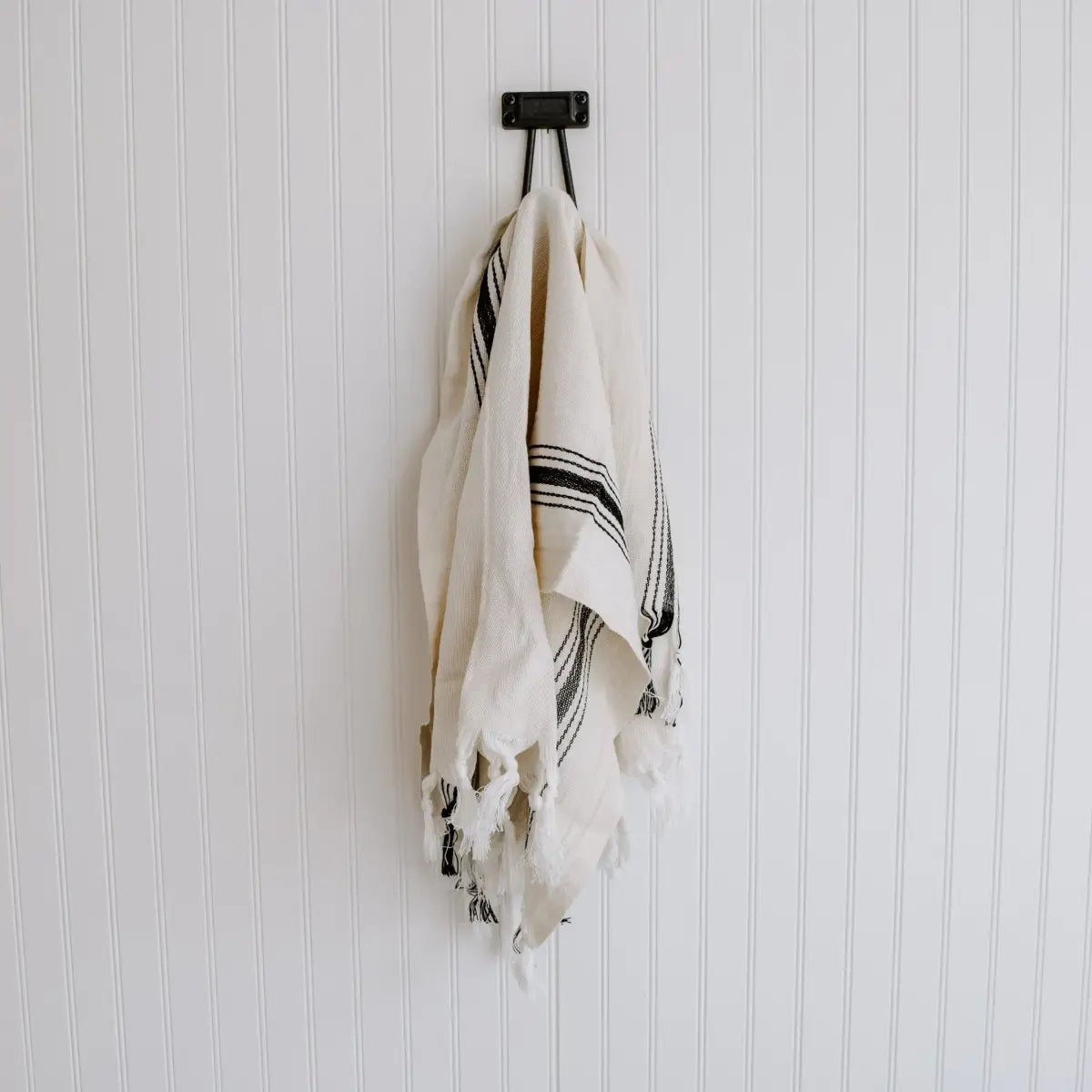 Savannah Turkish Cotton + Bamboo Hand Towel - Five Stripe - Sweet Water Decor