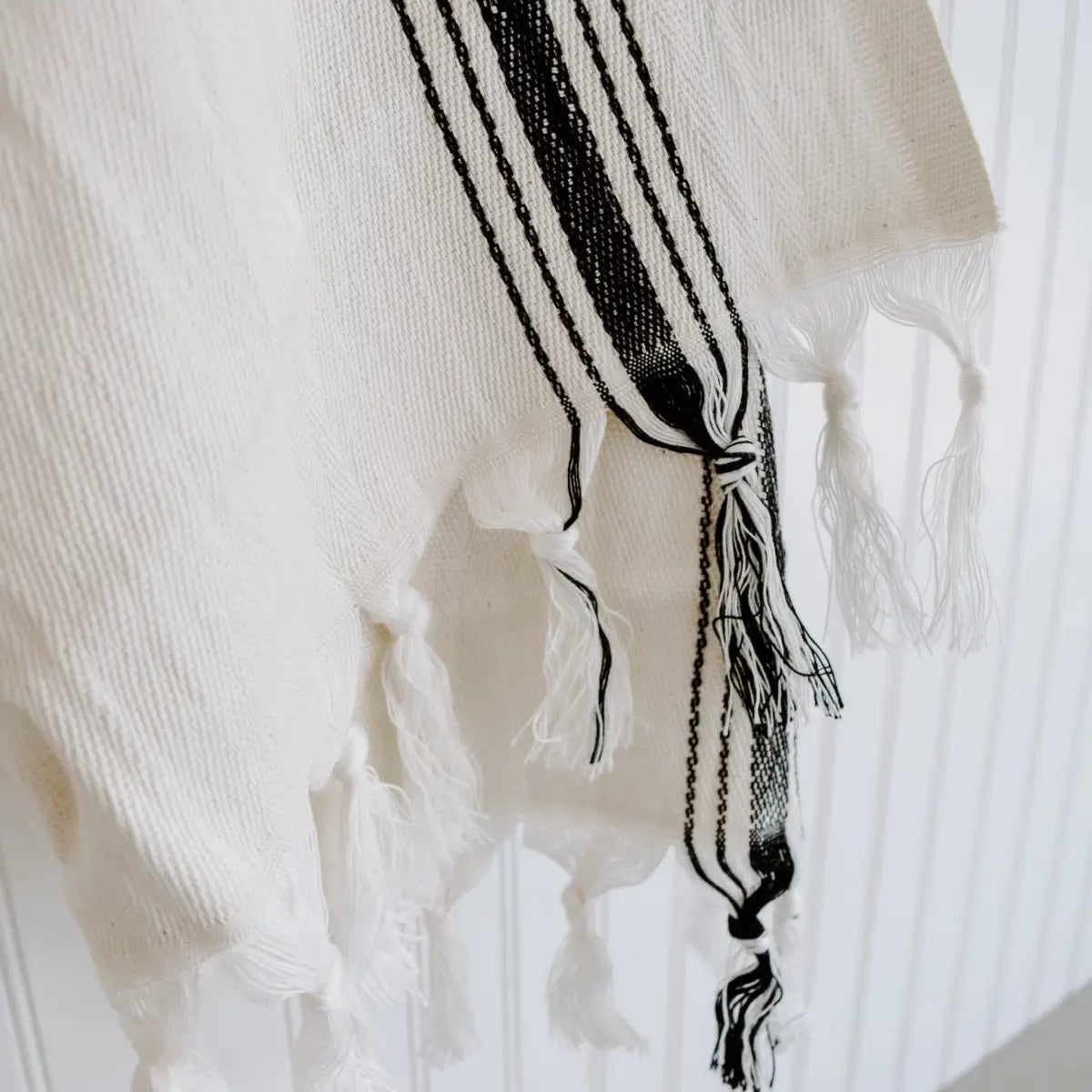 Savannah Turkish Cotton + Bamboo Hand Towel - Five Stripe - Sweet Water Decor