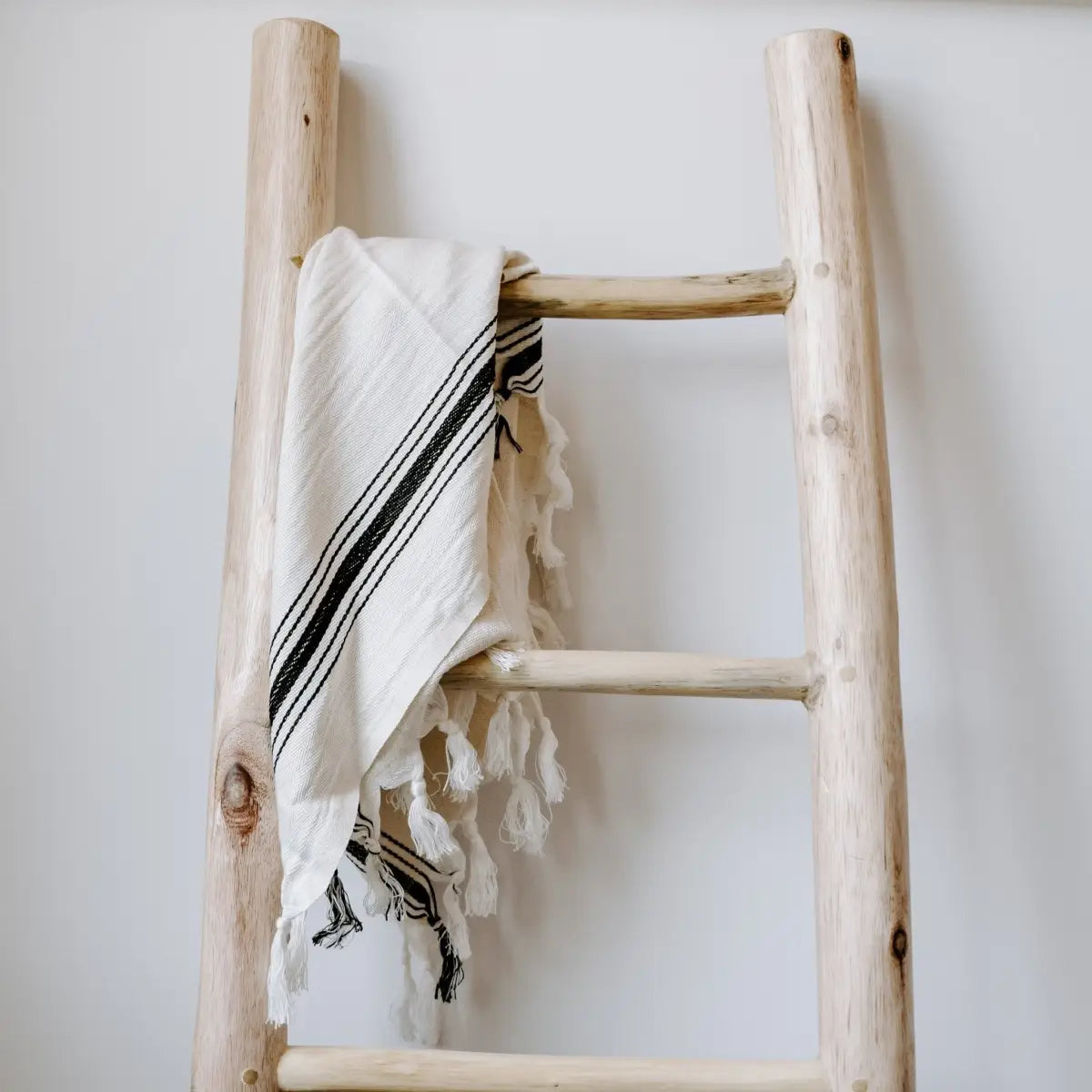 Savannah Turkish Cotton + Bamboo Hand Towel - Five Stripe - Sweet Water Decor