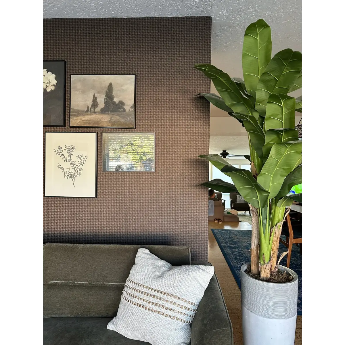 Savile Row Wallpaper - Mini Herringbone - by Safari Natalia x Taddy Mikelaites - Loomwell Home Goods