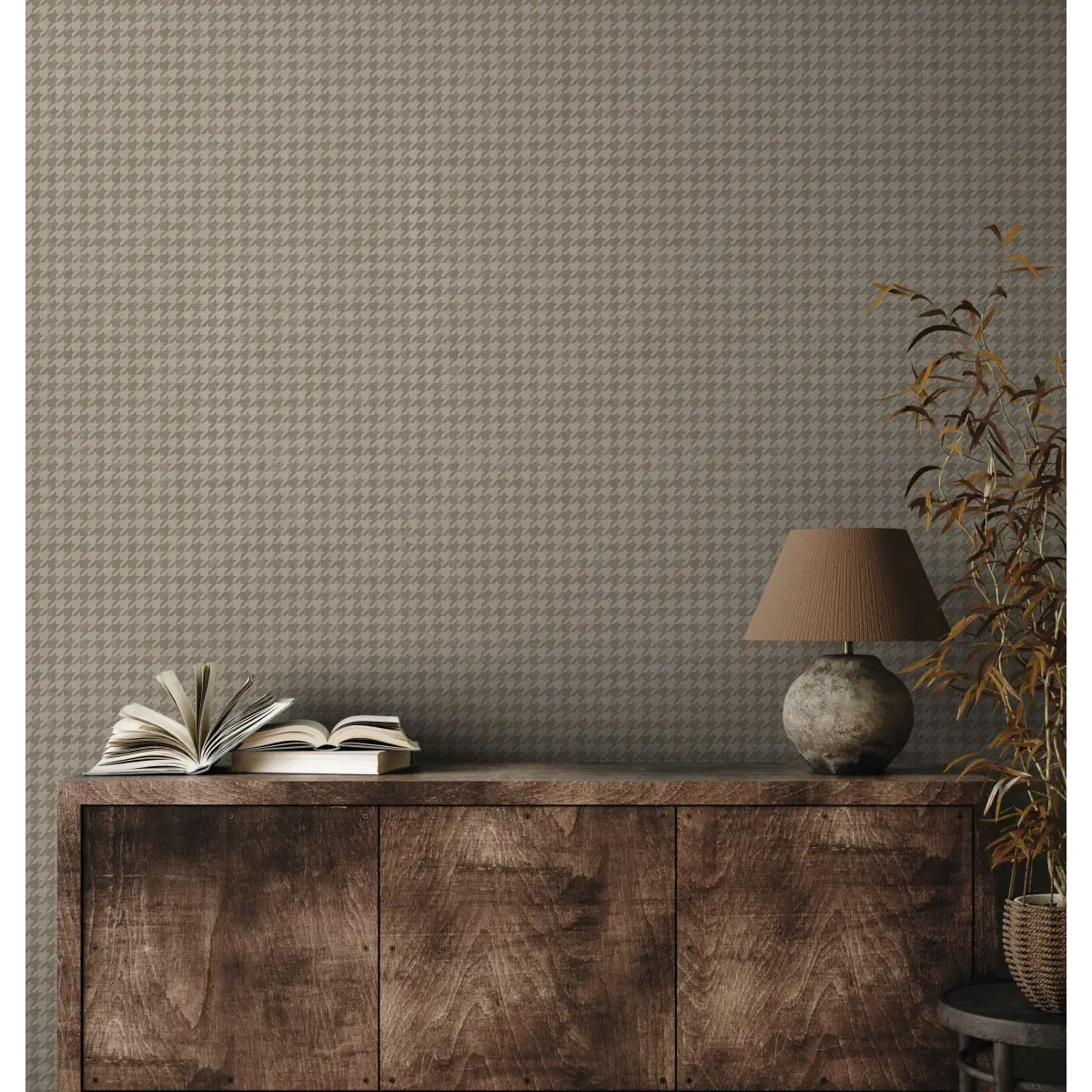 Savile Row Wallpaper - Mini Herringbone - by Safari Natalia x Taddy Mikelaites - Loomwell Home Goods