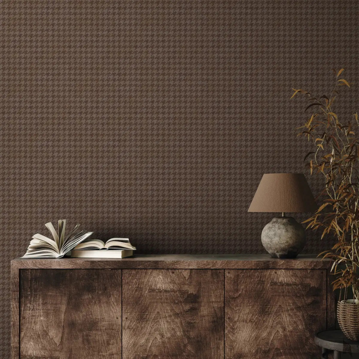 Savile Row Wallpaper - Mini Herringbone - by Safari Natalia x Taddy Mikelaites - Loomwell Home Goods