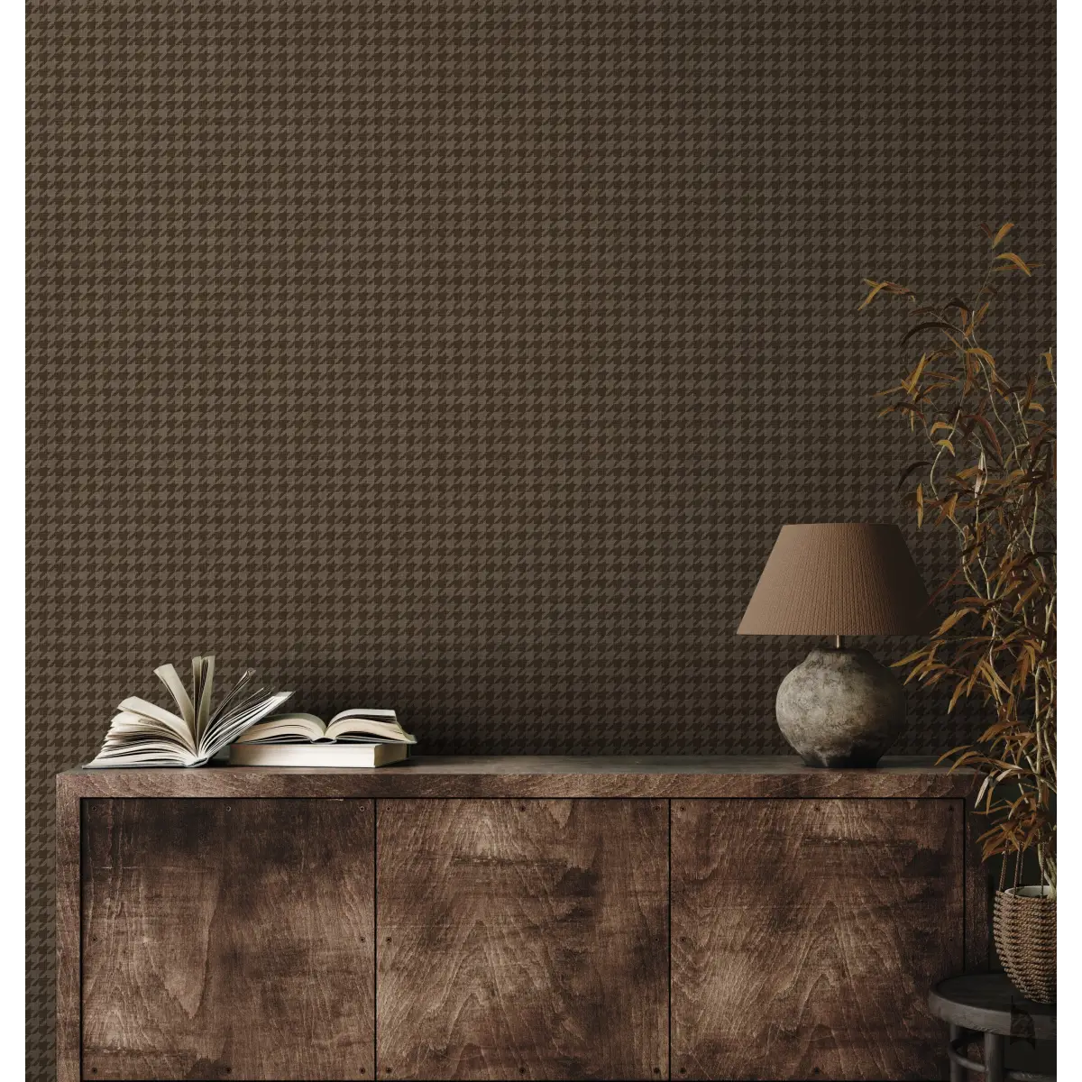 Savile Row Wallpaper - Mini Herringbone - by Safari Natalia x Taddy Mikelaites - Loomwell Home Goods