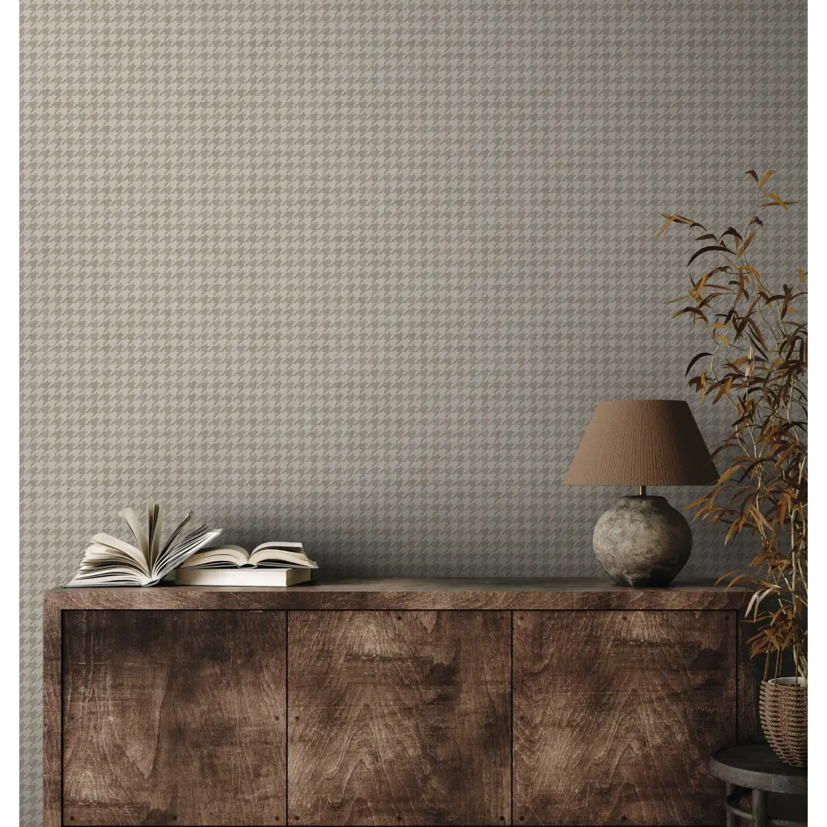 Savile Row Wallpaper - Mini Herringbone - by Safari Natalia x Taddy Mikelaites - Loomwell Home Goods