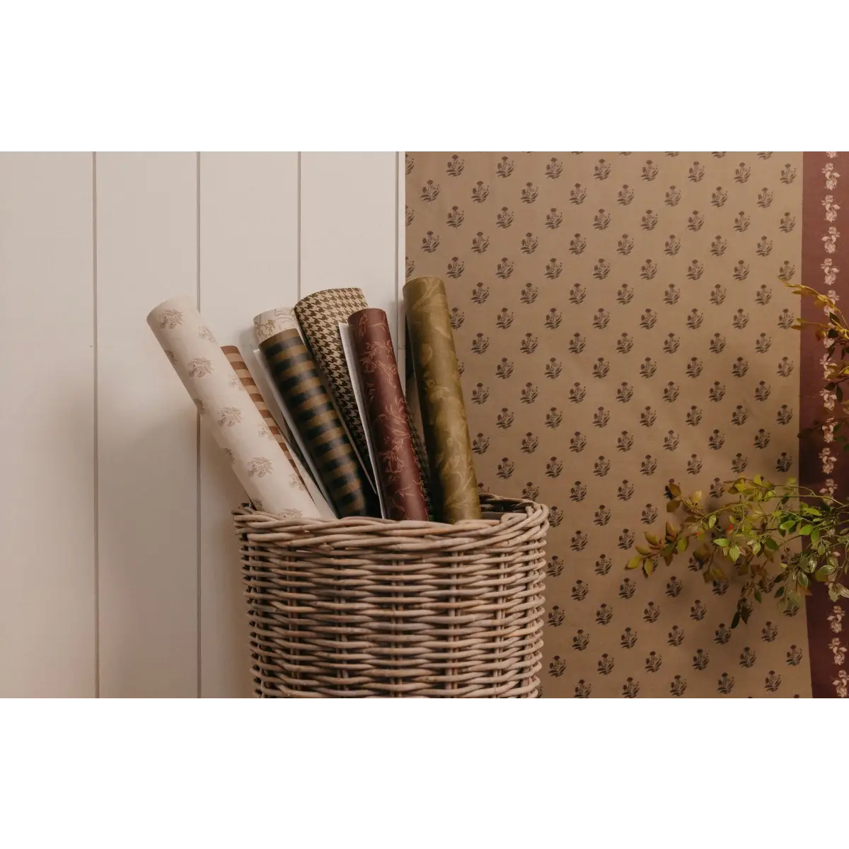 Savile Row Wallpaper - Mini Herringbone - by Safari Natalia x Taddy Mikelaites - Loomwell Home Goods